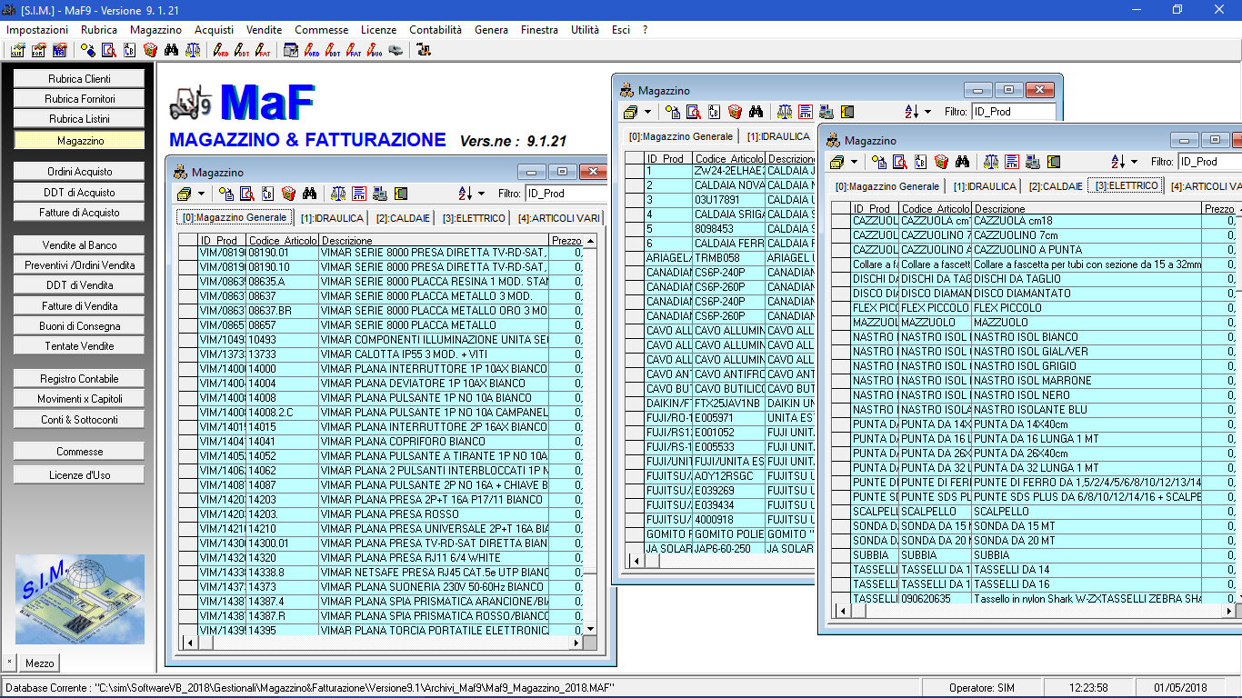 Magazzino e Fatturazione Vers.9