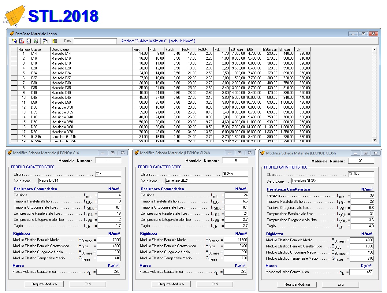 database Materiali Legno